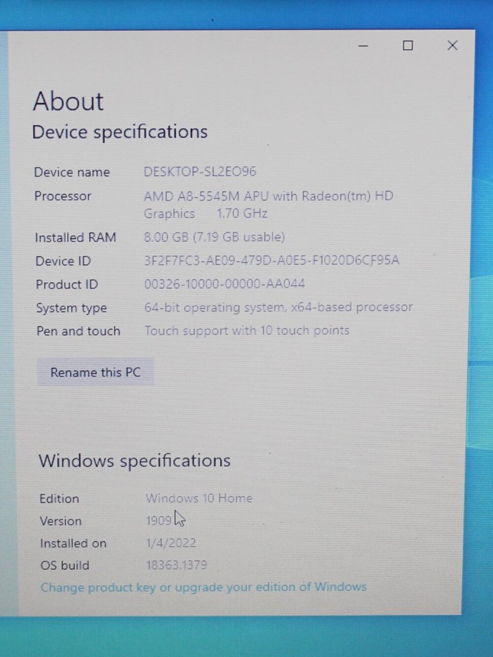 HP Beats Touchscreen Laptop AMD A8 8GB RAM 1TB HDD DVD Backlit Win10 Tested PC - Picture 13 of 13